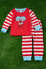 (UNISEX) THING 2 & 1 RED PAJAMAS SET. PJG543001-loi