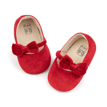  Red Cute Velvety baby shoes. CG5358