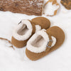 Khaki sherpa slip on shoes. CG5149