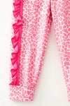 Rocking around Christmas tree printed top and pink cheetah pants. OFG62972 AMY