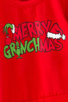 Marry Grin-mas red top and multi-color stripe pants. OFG63376 AMY