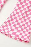 Pink checkered girls top and bottoms. OFG62973 MON