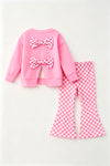 Pink checkered girls top and bottoms. OFG62973 MON