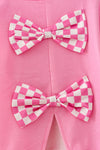 Pink checkered girls top and bottoms. OFG62973 MON