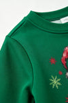 Green Christmas character printed long sleeve top. TPG60763 Bre