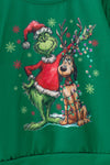 Green Christmas character printed long sleeve top. TPG60763 Bre