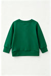 Green Christmas character printed long sleeve top. TPG60763 Bre