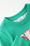 Merry & Bright girls mint long sleeve top. TPG60764 MON