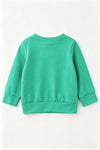 Merry & Bright girls mint long sleeve top. TPG60764 MON