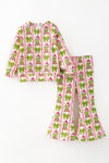 Christmas character printed girls 2 piece set. OFG63375 SOL