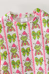 Christmas character printed girls 2 piece set. OFG63375 SOL