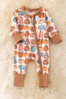  RPG40848 SOL: Happy Halloween printed baby onesie.🍁