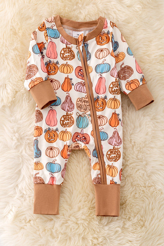 RPG40848 SOL: Happy Halloween printed baby onesie.🍁