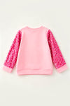Christmas character front applique and sequins sleeves. TPG60769 AMY