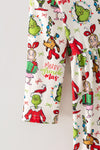 Christmas Character dress w/ lt. pink hem. DRG65442 SOL