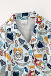 Lt. Blue N-Pole printed girls pajamas. PJG60527 MON