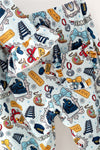 Lt. Blue N-Pole printed girls pajamas. PJG60527 MON