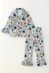 Lt. Blue N-Pole printed girls pajamas. PJG60527 MON