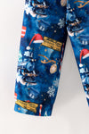 North Pole  boys button up pajamas. PJB60065 AMY