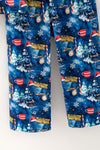 North Pole  boys button up pajamas. PJB60065 AMY