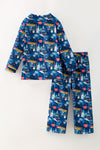 North Pole  boys button up pajamas. PJB60065 AMY