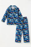 North Pole  boys button up pajamas. PJB60065 AMY