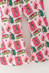 Lt. Pink Christmas character printed girls 2 piece set. OFG63374 AMY