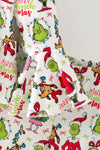 Christmas character bell sleeve tunic and faux fur bell bottoms. OFG63369 SOL