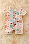 "Love you Beary much"Multi-printed unisex baby romper. RPB50069 SOL