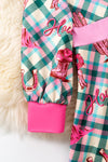 Howdy plaid printed dress.(Western)  DRG53438 AMY