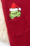 Grinc* corduroy dress with side pocket and bows. DRG52443 AMY