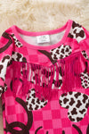 Checkered, heart & horse shoe printed baby onesie. (Western) RPG52826 Jean