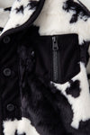 Black & White cow printed girls jacket. TPG60776 SOL