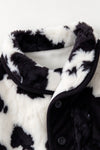Black & White cow printed girls jacket. TPG60776 SOL