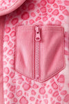LT. Pink animal printed girls cozy jacket. TPG60778 AMY