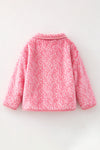 LT. Pink animal printed girls cozy jacket. TPG60778 AMY