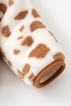 Lt. Brown Cow spot printed girls jacket. TPG60777 BRE