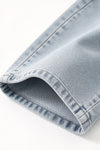 Lt. Blue denim pants with cute bows & rhinestones. PNG60664 AMY