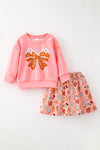 Bow ginger cookie printed top and skort. OFG62978 Bre