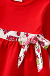 Red tunic and Christmas printed bells. OFG63381 AMY
