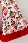 Red tunic and Christmas printed bells. OFG63381 AMY