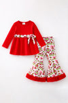 Red tunic and Christmas printed bells. OFG63381 AMY