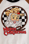 TPB40531 NAYDINE: Merry Christmas Santa printed boys shirt.