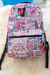 Cute Character printed backpack for girls or boys.