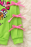 Green Grinc*mas sweatshirt with sleeve bows. TPG50654 Sol