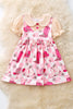 Western-checkered printed girls dress. DRG54119 AMY