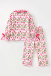 LT. Christmas tree & ornament printed pajamas. PJG60520 AMY