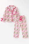 LT. Christmas tree & ornament printed pajamas. PJG60520 AMY
