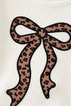 White animal printed applique top animal printed vest & matching denim jeans. OFG62669 AMY