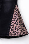 White animal printed applique top animal printed vest & matching denim jeans. OFG62669 AMY